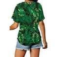 thumbnail image 4 of Anbech Womens Sexy V Neck Shirt Dolman Short Sleeve Tops with Side Shirring Loose Fit Tshirts, 4 of 5