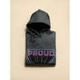 thumbnail image 3 of Proud Purple Glitter Banner Hoodie Men -Smartprints Designs, Male Small, 3 of 4