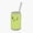 1pcs, variant on Iced Matcha Latte Er, Phone Decal Water Bottle Stickers Car Decals, Funny Birthday Gift