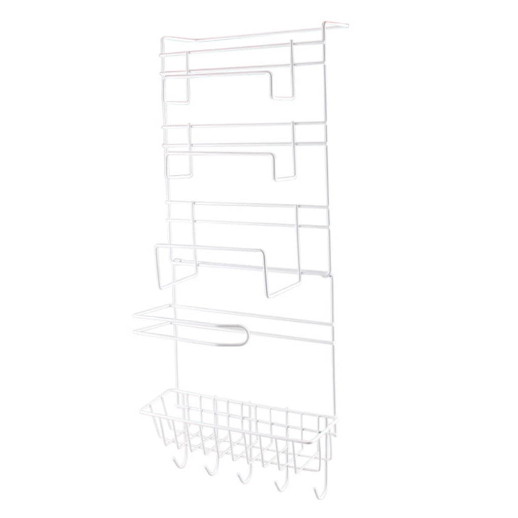 FRCOLOR  Refrigerator Storage Rack Multi-layer Holder Kitchen Shelves Fridge White