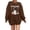 Brown, variant on Womens Sweatshirt Halloween Crewneck Quality Sweaters for Women Plus Spooky Season Halloween Pumpkin Ghost Cotton Sweater Pullover Shirt Top Halloweens Couples Gifts