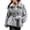 Gray, variant on Women's Fuzzy Plush Wrap Coat Notched Collar Tie Waist Long Sleeve Loose Fit Warm Dressy Elegant Fall Winter Festival Party Belted Outerwear Jacket Khaki