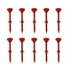 thumbnail image 2 of Pack de 10 clavos no limitantes de vidrio de golf – Soporte de plástico para tees de golf, PE de baja resistencia, diseño curvo duradero, soporte estable para la bola, surtido multicolor, 2 of 6