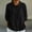 A800 Black, variant on Classic Collared Blouse for Women Three Quarter Sleeve Relaxed Fit Pullover Top Soft Textured Fabric Casual Workwear Fashion Clothes