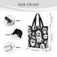 thumbnail image 3 of Easygdp Black White Spooky Ghosts Bolsa Tote para Mujer, Bolso de Hombro para Trabajo, Playa, Viajes, Compras y Supermercado, 3 of 7