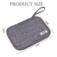 thumbnail image 5 of Waterproof Electronic Organizer Travel Bag, Portable Cable Storage Case for Charger USB Cords Hard Drives SD Cards, Red, 5 of 5