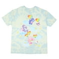 thumbnail image 2 of Hello Kitty and Friends x Care Bears T-Shirt Friends Unite Women's Glitter Shimmer Tie-Dye Boyfriend Fit Tee, 2 of 5