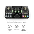 thumbnail image 2 of Professional Audio Mixer Podcast Microphone Sound Card Kit for Smartphone Laptop Computer Vlog Recording Live Streaming, 2 of 5