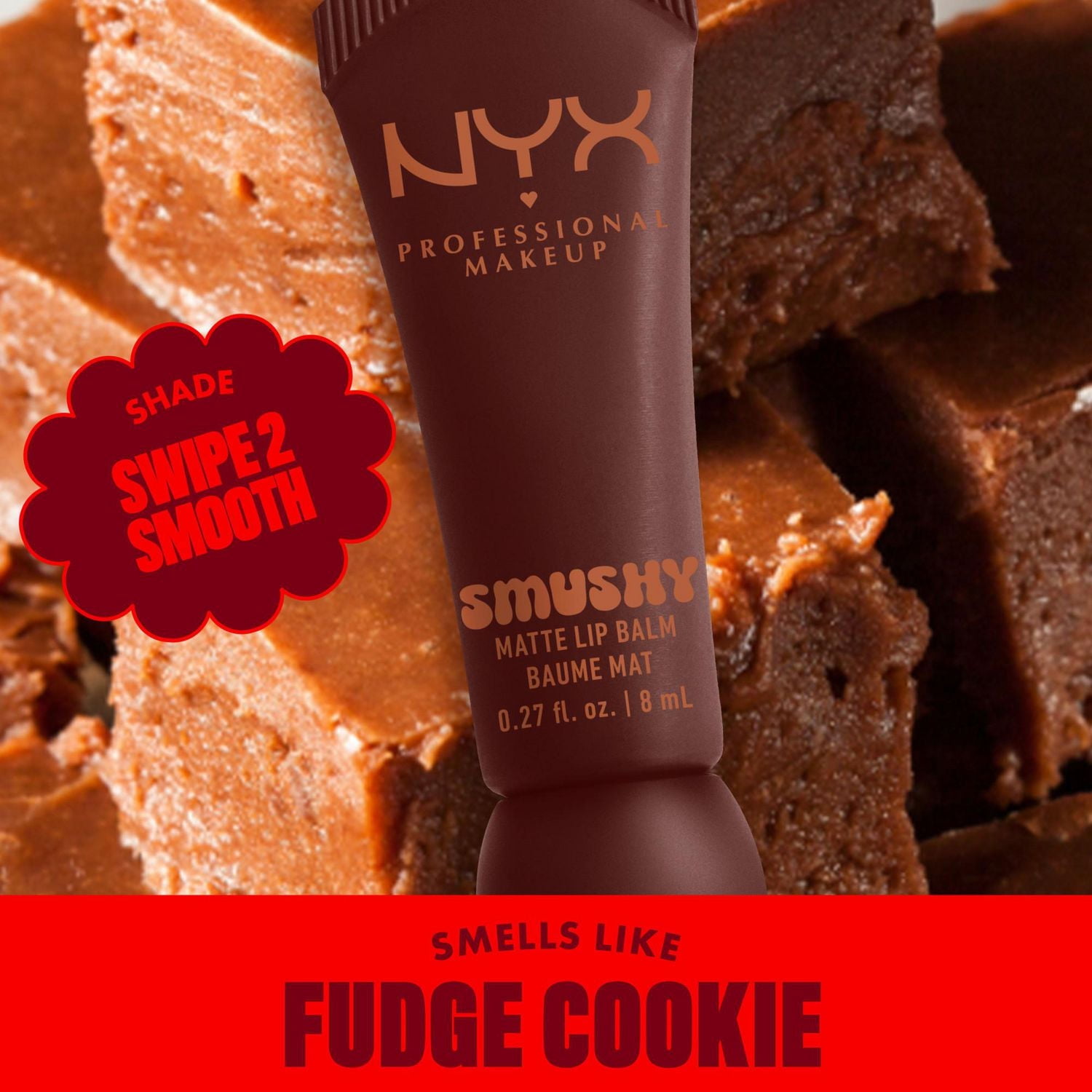 NYX Professional Makeup Baume à lèvres mat Smushy Tenue confortable