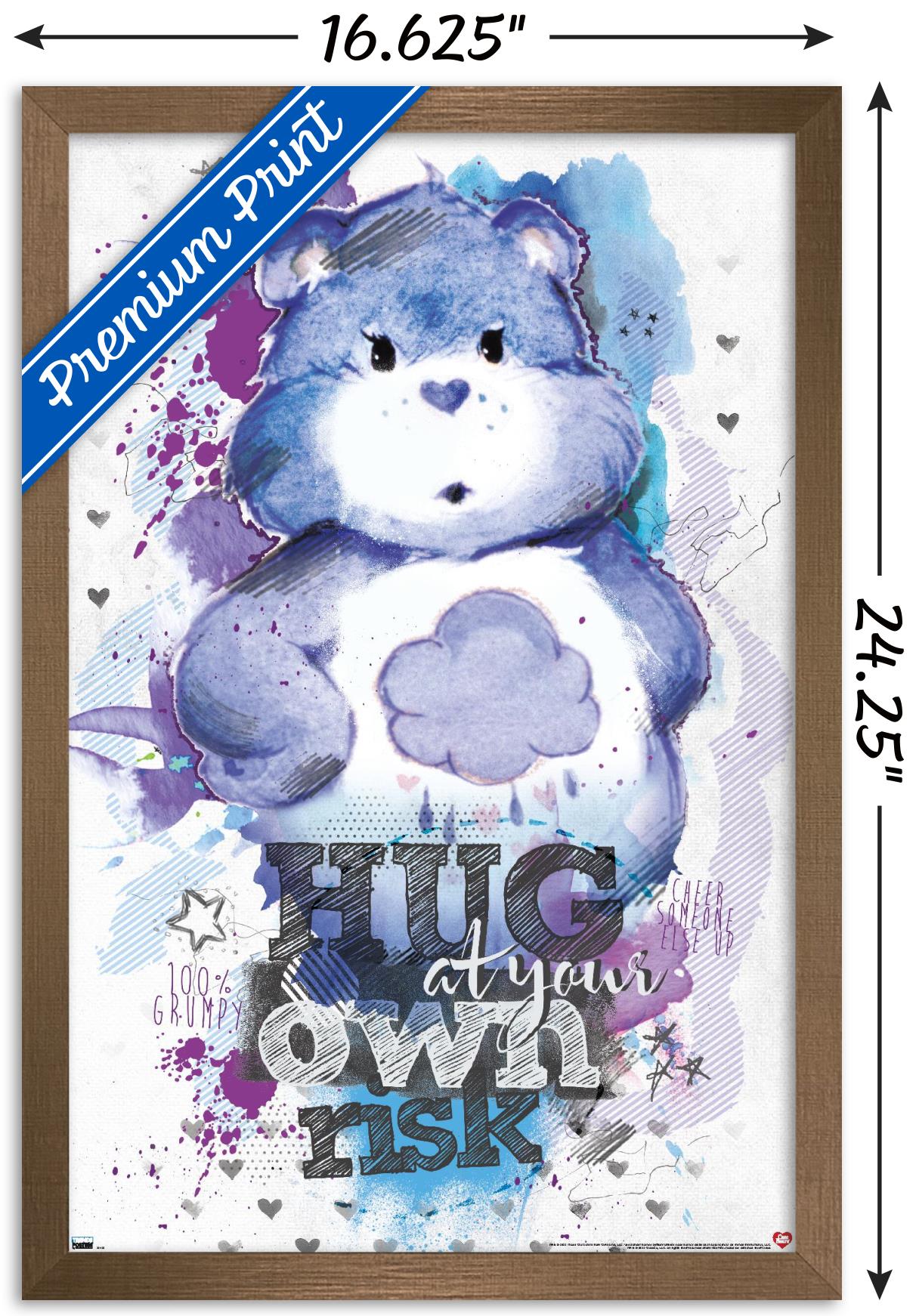 Care Bears - 100 Percent Grumpy Bear Wall Poster, 14.725" x 22.375" Framed