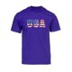 thumbnail image 1 of Camiseta de manga corta de fuentes de fuentes de fuentes para hombre de Estados Unidos - Púrpura - Medio Gravity Trading Camiseta de manga corta, 1 of 1