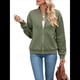 thumbnail image 2 of Chaqueta Informal de Mujer con Cuello Alto y Cremallera, Ideal para Otoño. Conjuntos con Bolsillos. Verde L, 2 of 10