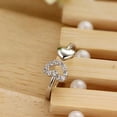 thumbnail image 4 of unbranded 2Ud Anillo Ajustable Plateado En Para Mujer, 4 of 8