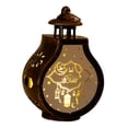 thumbnail image 2 of yuksok LED Ramadan Lantern Eid Mubarak Lantern Decorative Hanging Lantern for Festival Bronze, 2 of 9