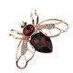 thumbnail image 5 of Broche de de imitación de cristal para mujer, joyería-champán Púrpura Hugo broches de abeja para mujer, 5 of 7