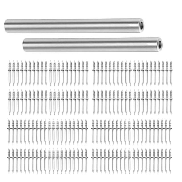 YSABOXY 100/200X Double-Head Skirting Thread Seamless Nail Nail US Nails