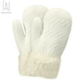 thumbnail image 2 of Gustave Baby Toddler Mittens Gloves Boys Girls Lined Fleece Winter Kids Warm Gloves Unisex Infant Gloves "White", 2 of 9
