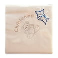 thumbnail image 2 of NPK Christening Teddy Design Foil Printed Napkins (Pack Of 15), 2 of 3