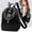 Black, variant on Fmxomd PU Leather Backpack Purse for Women Large Fashion Design Travel Backpack Ladies Shoulder Bag - Black