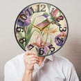 thumbnail image 5 of Birds and Flowers Wall Clock 12 Inch Silent Non Ticking Battery Operated Easy to Read for Kitchen Living Room, 5 of 8