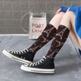 thumbnail image 5 of Naloa Eiffel Tower Thigh High Socks Extra Long Stretchy Sock Women Over Knee High Opaque Stocking Daily Wear, 5 of 6