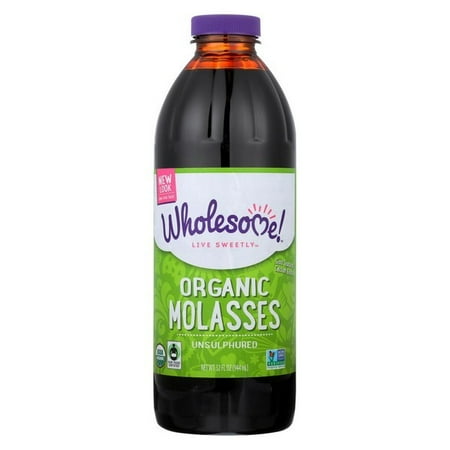 - Wholesome Sweeteners Organic Molasses - Liquid Sweetener - pack of 12 - 32 Oz.