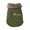 Green, variant on Cozy Windproof British Style Dog Vest Winter Coat Warm Dog Apparel for Cold Weather Dog Jacket for Small Medium Large Dogs with Furry Collar