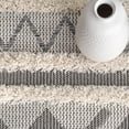 thumbnail image 4 of Nuloom  High Low Casual Geometric Aztec Mandilana Striped Shag Area Rug, 4 of 5