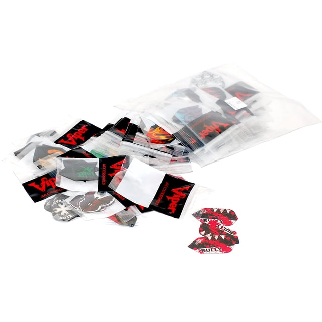 Juego de 50 unidades de purpurina 2D surtida de Dart Flights Viper, 150 unidades