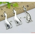 thumbnail image 2 of U8MO Wholesale 20/60X Retro Jewelry Making Cat Alloy Charms Pendants DIY Material-ancient silver-6pcs, 2 of 5