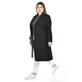 thumbnail image 2 of Abrigo largo con boton Roman Fashion /Tallas Extras, 3017 (Negro) negro 42, 2 of 6