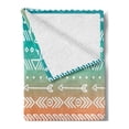 thumbnail image 2 of Arrow Soft Flannel Fleece Throw Blanket, Colored Geometric and Maya Patterns and Arrows Bohemian Style Native Art, Cozy Plush for Indoor and Outdoor Use, 70" x 90", Multicolor, by Ambesonne, 2 of 5