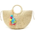 thumbnail image 2 of CoCopeaunts Womens Large Straw Tote Bag Beach Hobo Handbag Summer Handwoven Bags Purse, 2 of 5