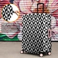 thumbnail image 4 of Black White Geometric Checkered Pattern Luggage Cover Fashion Suitcase Cover Baggage Covers Fit 25-28 Inch Luggage (Go Travel), 4 of 5