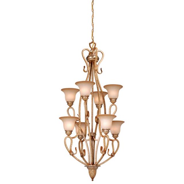 Vaxcel International BE-CHU008CA Lustre 8L - Patine Corinthienne