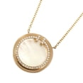 thumbnail image 1 of Pre-Owned TIFFANY & Co. Tiffany K18PG Pink Gold T Circle Necklace 64026801 with... (Good), 1 of 6