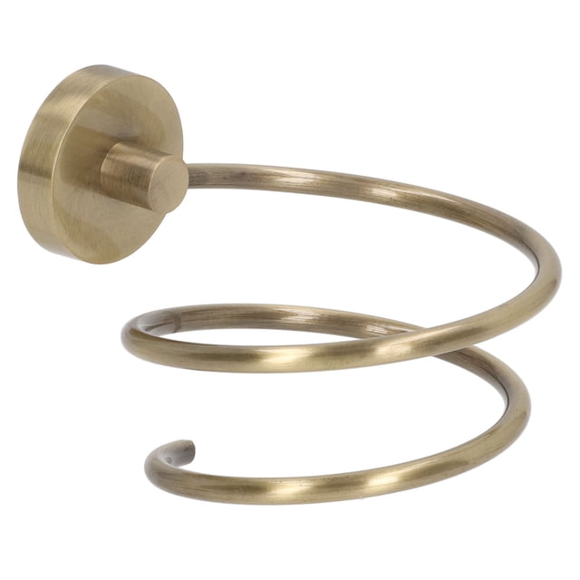 Porte-sèche-cheveux Soufflé, Sèche-Cheveux Rack Garder Bien Rangé Grande Capacité Portante Haute Résistance à la Rouille 304 Acier Inoxydable pour Salle de Bain Plaqué, Antique, Orbe