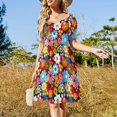 thumbnail image 4 of Vestido de manga corta Flight To Neverland vestidos de fiesta mujer vestidos largos mujer vestido de verano mujer 2025 Vestido, 4 of 7