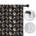 thumbnail image 4 of Blackout Kids Curtains,Paw Prints and Bones Childrens Insulated Curtains Set Of 2,Bedroom Essentials,Toddler Room Decor 42x54in(106x137cm), 4 of 4