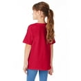 thumbnail image 3 of Hanes T-Shirt pour Garçon 5,2 oz COMFORTSOFT, Poids Lourd, TP, Rouge Foncé, 3 of 3