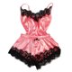 thumbnail image 1 of Gibobby Lencería mujer erótica Lenceria Sexy para Mujer Transparente Ropa Interior Lenceria Vestidos de Mujer Sexis Bralette y Tanga Conjunto Interior Mujer(Rojo de la sandía, XG), 1 of 3