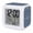 Blue, Navy, Denim, Indigo, variant on Grey Terracotta Splatter Digital Alarm Clock for Bedrooms, Smart LED Alarm Clock with 7 Color Changing Night Light, Boho Mottled Vintage Rustic Silent Wake Up Clocks for Sleep Study Cooking 3.2"x3.2"