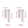 thumbnail image 3 of Silicone Wriststrap Replacement Quick Release Bracelets Watch Breathable Belt Straps for Watch 5 42mm/46mm, 3 of 9