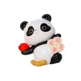thumbnail image 1 of Figura de panda, adorno de mesa, decoración para el salpicadero del coche, escultura de animal para escritorio, mesa, centro de mesa, sala de estar, Estilo K, 1 of 8