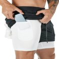 thumbnail image 1 of AMERTEER Men‘s 2 in 1 Athletic Short Jogger with Pockets, 1 of 6