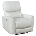 thumbnail image 3 of Greenfield Upholstered Power Recliner Chair Dove Grey, 3 of 8