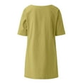 thumbnail image 4 of Blusa de verano Fnochy para mujer, de poliéster, de color liso, informal, sin tirantes, 4 of 6