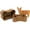 Brown, variant on THE LICKER STORE BSK4000A-2SET Digby Bone-Shaped Large Hand Woven Water Hyacinth Nesting Pet Toy Organizer Baskets, Natural (Set of 2)
