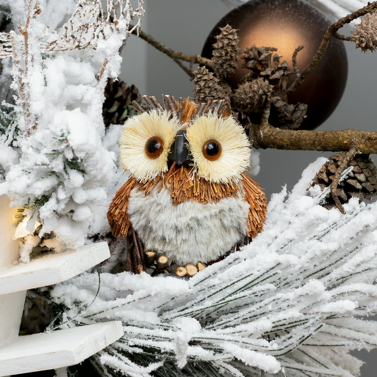 AuldHome Woodland Friends Figurines (Set of 3); Sisal Fiber Forest