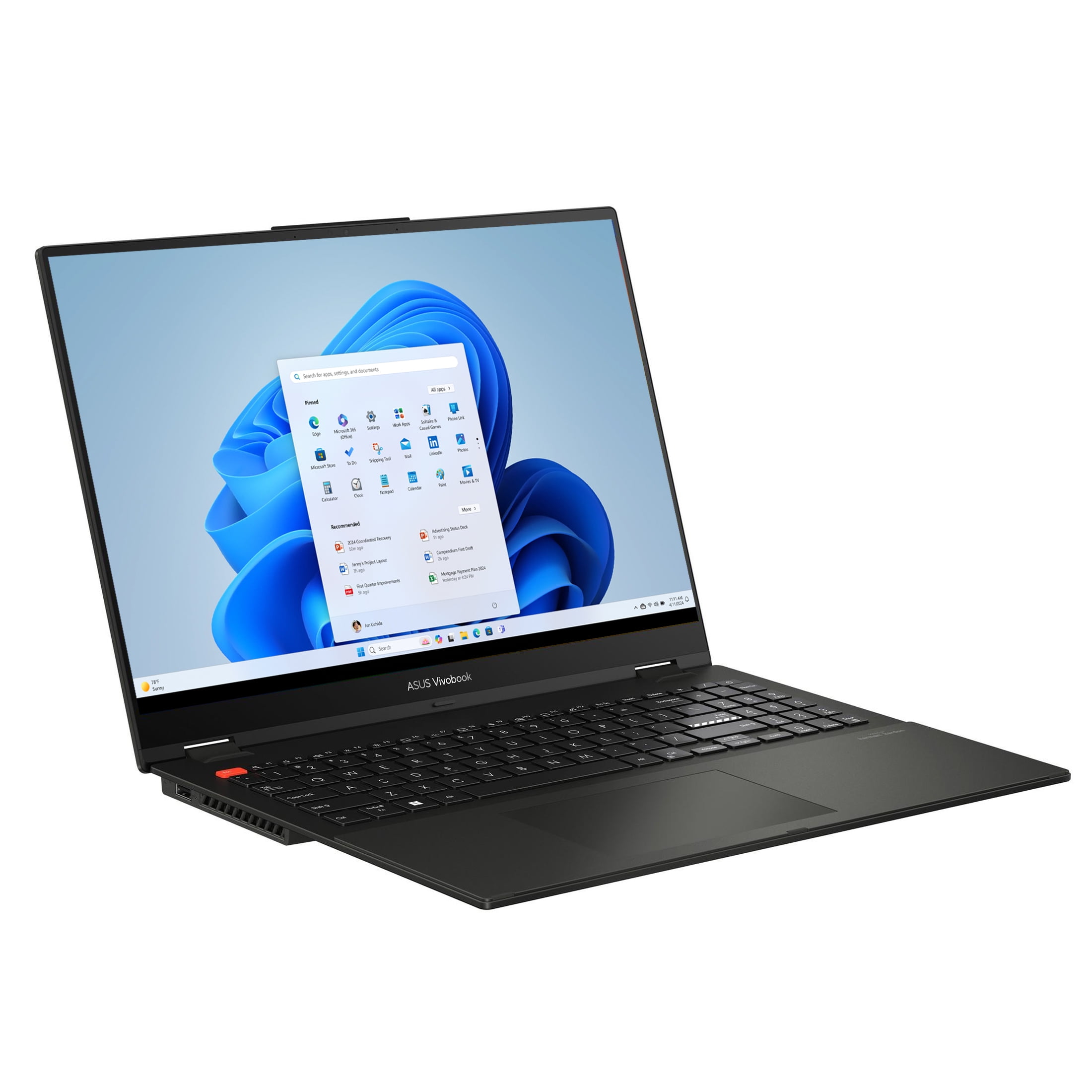 ASUS Vivobook S 16 Flip 16” Touch Laptop, Intel® Core™ i5-1335U, 8GB, 512GB SSD, Midnight Black, TP3604VA-WS51T